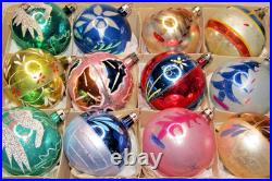 Lot Vintage Glass Pictured Mica HOUSE TREE FLOWER BALL Christmas Ornament Poland Lot Vintage Glass Pictured Mica HOUSE TREE FLOWER BALL Christmas Ornament Poland