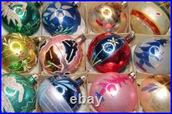 Lot Vintage Glass Pictured Mica HOUSE TREE FLOWER BALL Christmas Ornament Poland Lot Vintage Glass Pictured Mica HOUSE TREE FLOWER BALL Christmas Ornament Poland