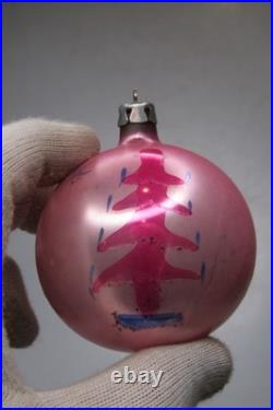 Lot Vintage Glass Pictured Mica HOUSE TREE FLOWER BALL Christmas Ornament Poland Lot Vintage Glass Pictured Mica HOUSE TREE FLOWER BALL Christmas Ornament Poland