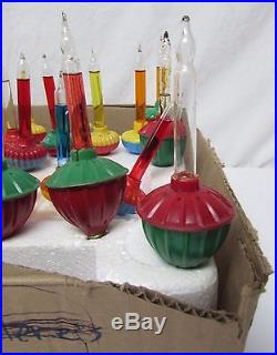 Lot of 25 Vintage Christmas Tree Bubble Liquid Lights Bulbs