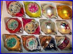 Lot of 36 Vintage Glass Christmas Ornaments & Tree Topper