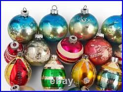 Lot of 77 Shiny Brite Glass Christmas Tree Ornaments Vintage 1930s UFO Cyclone