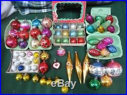 Lovely Vintage Antique Christmas Tree Baubles Decorations 68 inc Pine Cones