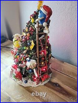 M&M'S Christmas Tree By The Danbury Mint 14 Tall Vintage M&M Minis Light Up
