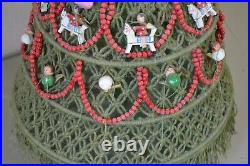 Macrame Christmas Tree Standing Home Decor Stunning Vintage Holiday Handmade MCM