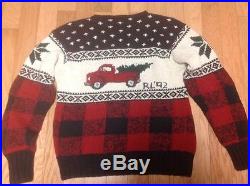 Men's Ralph Lauren 1992 vintage truck and christmas tree sweater