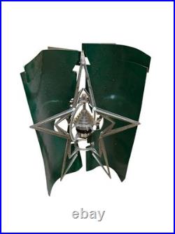 Merry Glow Star Tree Topper spinning rotating sputnik Vintage Christmas 60s