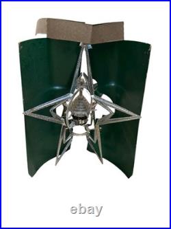 Merry Glow Star Tree Topper spinning rotating sputnik Vintage Christmas 60s