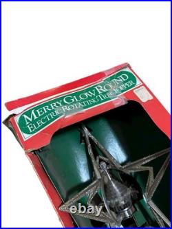 Merry Glow Star Tree Topper spinning rotating sputnik Vintage Christmas 60s