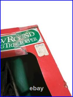 Merry Glow Star Tree Topper spinning rotating sputnik Vintage Christmas 60s