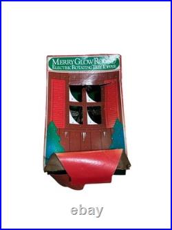 Merry Glow Star Tree Topper spinning rotating sputnik Vintage Christmas 60s