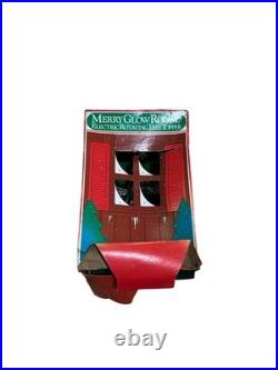 Merry Glow Star Tree Topper spinning rotating sputnik Vintage Christmas 60s