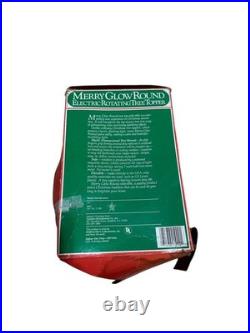 Merry Glow Star Tree Topper spinning rotating sputnik Vintage Christmas 60s