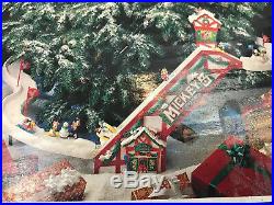 Mickeys Ski Slope Set By Mr. Christmas 1993 Vintage Disney Tree Electric Lift
