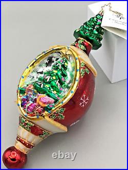 Mint Radko Christmas Grandeur 2002 Tree European Glass Ornament Vintage