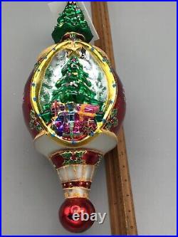 Mint Radko Christmas Grandeur 2002 Tree European Glass Ornament Vintage