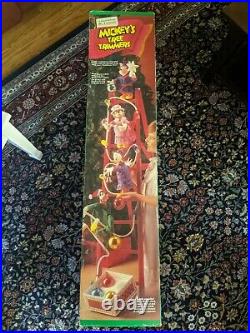 Mr Christmas 1993 Mickey's Tree Trimmers 4 Ft Ladder Tested Vintage
