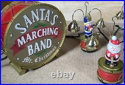 Mr Christmas Santa's Marching Band Vintage Animated Musical Tree Decorations