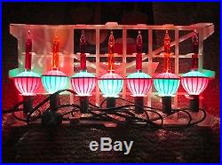 NEW Bubble Light Set of 7 Vintage-Like C7 Christmas Lights Lites Noma Style Tree