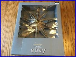 NEW RARE Pottery Barn GOLD MIRRORED STAR CHRISTMAS TREE TOPPER vintage antiqued