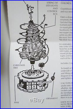 NEW Vintage Avon Christmas is Coming Advent Revolving Musical Christmas Tree