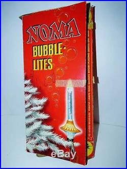 Noma Bubble Lights 9 Vintage C6 Saucer Christmas Tree Bubbling Lite Bulb