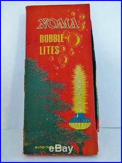 Noma Bubble Lights Box 9 Biscuit Vintage C6 Bubbling Xmas Tree Lite Bulb Slugs