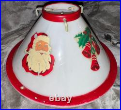 NOMA Vintage 1950s Lighted Christmas Tree Stand WithSanta And Bell's NOMA Vintage 1950s Lighted Christmas Tree Stand WithSanta And Bell's