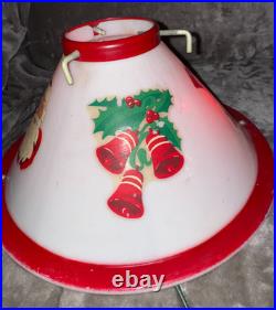 NOMA Vintage 1950s Lighted Christmas Tree Stand WithSanta And Bell's