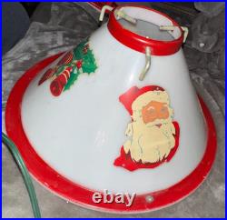 NOMA Vintage 1950s Lighted Christmas Tree Stand WithSanta And Bell's NOMA Vintage 1950s Lighted Christmas Tree Stand WithSanta And Bell's