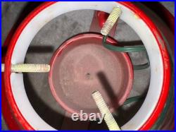 NOMA Vintage 1950s Lighted Christmas Tree Stand WithSanta And Bell's NOMA Vintage 1950s Lighted Christmas Tree Stand WithSanta And Bell's