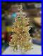 NWT Vickerman Christmas Tree Gold Dura-lit Tinsel Artificial Rare Metal 5yr Lite