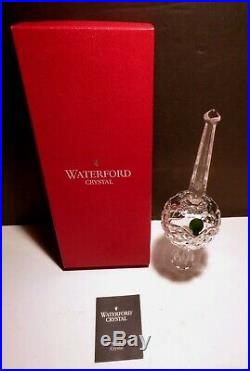 New VINTAGE Waterford Crystal COMERAGH (1973-) Christmas Tree Topper 10 1/2