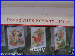 New Vintage Santa World Disney Decorative Novelty Christmas Tree Lights New