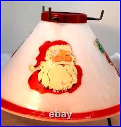 Noma Vintage Lighted Christmas Tree Stand Santas / Bells Graphics