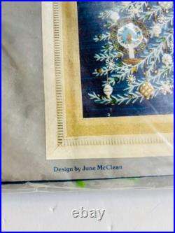 Nos Vtg 70's Paragon Needlecraft Christmas Tree Peace 6429 Crewel Embroidery Kit