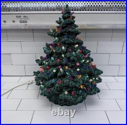 Nowell Inc. Christmas Tree, Ceramic with Lights Vintage 1998 Works Nowell Inc. Christmas Tree, Ceramic with Lights Vintage 1998 Works