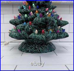 Nowell Inc. Christmas Tree, Ceramic with Lights Vintage 1998 Works