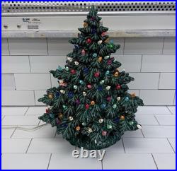 Nowell Inc. Christmas Tree, Ceramic with Lights Vintage 1998 Works