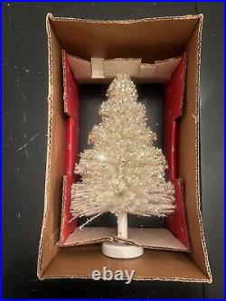 Nrw Arthur Hahn Vintage St Nick White Christmas Tree 10.5 Tall