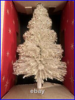 Nrw Arthur Hahn Vintage St Nick White Christmas Tree 10.5 Tall