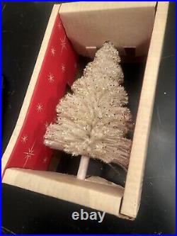 Nrw Arthur Hahn Vintage St Nick White Christmas Tree 10.5 Tall