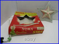 Old Vintage Noma Sparkling Star Tree Topper Christmas Holiday Decoration