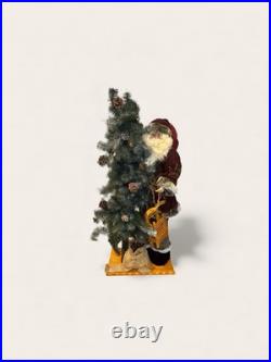 Old World Fir Christmas Tree Santa Claus Vintage St. Nick 4 Feet Tall Holiday