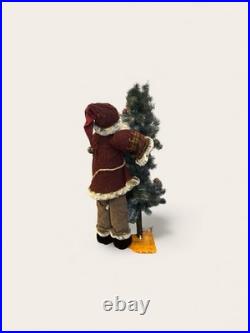 Old World Fir Christmas Tree Santa Claus Vintage St. Nick 4 Feet Tall Holiday