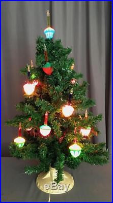 Original VntG Bubble Lites Christmas Tree Working Condition