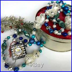 POLAR BEAR PLUNGE Mercury Blown Glass Garland Christmas Tree Vintage Holiday