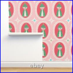 Peel-and-Stick Removable Wallpaper Vintage Christmas Tree
