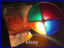 Penetray Motorized Color Wheel Vintage Christmas Tree Color Wheel w Original Box