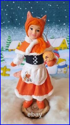 RARE Traditional Russian Vintage Style Cotton Doll Christmas Tree Toy Ornament RARE Traditional Russian Vintage Style Cotton Doll Christmas Tree Toy Ornament